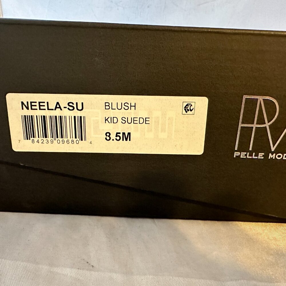 Pelle Moda Neela Platform Sandal, Blush Kid Suede Women Sizes NIB - Picture 7 of 7